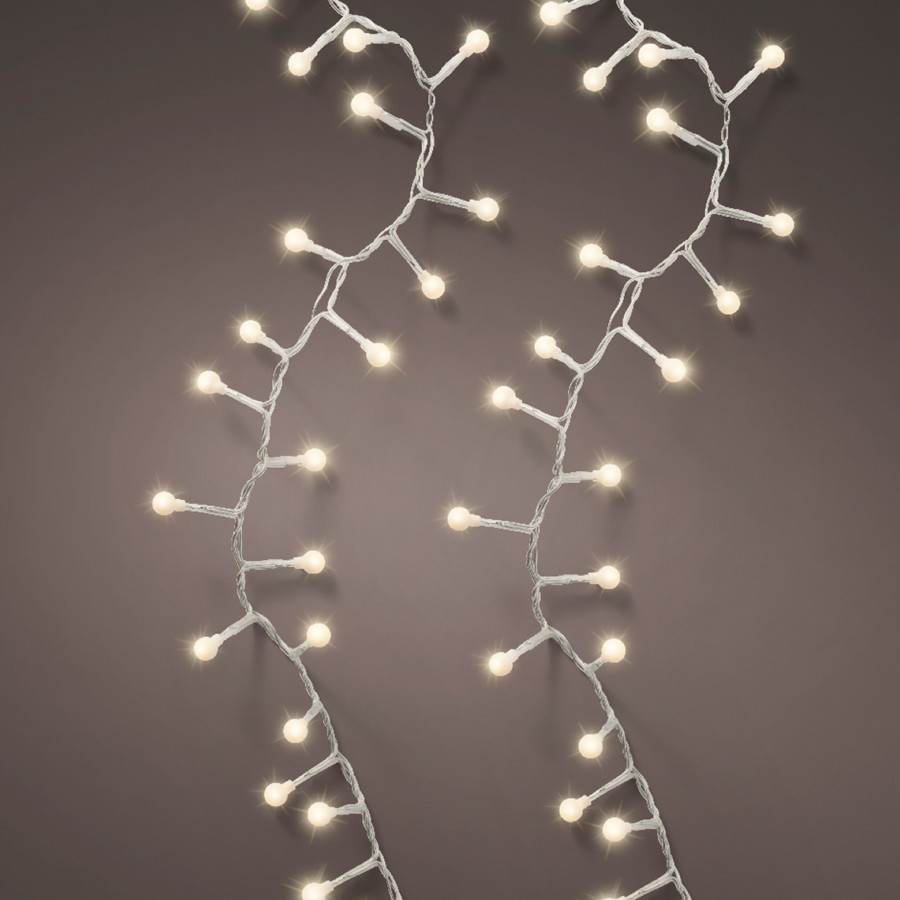 Cherry LED Lights - 8 Function, Clear/Warm White